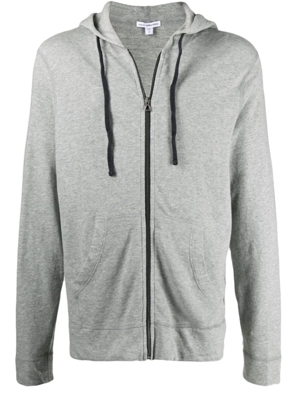 VINTAGE HEATHER GRAY FRENCH TERRY ZIP UP HOODIE SWEATSHIRT XL 4